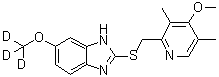 structure of CAS# 922730-98-1, Omeprazole-d<sub>3</sub> Sulfide