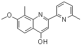 structure of CAS# 923604-92-6, 7-甲氧基-8-甲基-2-(6-甲基-2-吡啶基)-4-喹啉醇