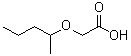 CAS # 92565-73-6, 2-(1-Methylbutoxy)acetic acid, NSC 6398