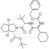 CAS 登录号：926276-17-7, (1S,3aR,6aS)-2-[(2S)-2-[[(2S)-2-环己基-2-[[苄氧羰基]氨基]乙酰基]氨基]-3,3-二甲基-1-氧代丁基]八氢环戊并[c]吡咯-1-羧酸叔丁酯