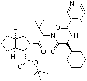 CAS 登录号：926276-19-9, (1S,3aR,6aS)-2-[(2S)-2-[[(2S)-2-环己基-2-[(2-吡嗪基羰基)氨基]乙酰基]氨基]-3,3-二甲基-1-氧代丁基]八氢环戊并[c]吡咯-1-羧酸叔丁酯