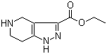 structure of CAS# 926926-62-7, 4,5,6,7-Tetrahydro-1H-pyrazolo[4,3-c]pyridine-3-carboxylic acid ethyl ester
