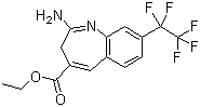 structure of CAS# 926927-42-6, Ethyl 2-amino-8-(perfluoroethyl)-3H-benzo[b]azepine-4-carboxylate