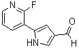 structure of CAS# 928325-26-2, 5-(2-氟-3-吡啶基)-1H-吡咯-3-甲醛