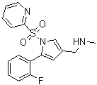 CAS # 928615-46-7, 5-(2-Fluorophenyl)-N-methyl-1-(2-pyridinylsulfonyl)-1H-pyrrole-3-methanamine