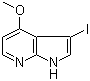 structure of CAS# 928653-75-2, 3-碘-4-甲氧基-1H-吡咯并[2,3-b]吡啶