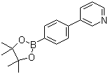 CAS # 929203-04-3, 4-(3-Pyridinyl)phenylboronic acid pinacol ester, 3-(4-(4,4,5,5-Tetramethyl-1,3,2-dioxaborolan-2-yl)phenyl)pyridine, 3-(4-Phenylboronic acid pinacol ester)pyridine, 1-(3-Pyridyl)-4-(4,4,5,5-tetramethyl-1,3,2-dioxaborolan-2-yl)benzene