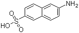 structure of CAS# 93-00-5, 6-Amino-2-naphthalenesulfonic acid