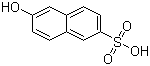 structure of CAS# 93-01-6, 6-Hydroxynaphthalene-2-sulphonic acid