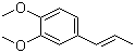 CAS # 93-16-3, Methyl isoeugenol, 1,2-Dimethoxy-4-(1-propenyl)-benzene, Isoeugenenyl methyl ether