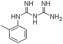 CAS # 93-69-6, o-Tolylbiguanide, 1-(Diaminomethylidene)-2-(2-methylphenyl)guanidine