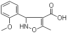 structure of CAS# 93041-44-2, 3-(2-甲氧基苯基)-5-甲基-2,3-二氢异恶唑-4-羧酸