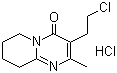 structure of CAS# 93076-03-0, 3-(2-Chloroethyl)-2-methyl-6,7,8,9-tetrahydro-4H-pyrido[1,2-a]pyrimidin-4-one hydrochloride