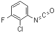 structure of CAS# 93110-05-5, 2-Chloro-3-fluorophenyl isocyanate