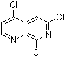 structure of CAS# 931100-02-6, 4,6,8-三氯-1,7-萘啶