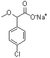 CAS # 93283-84-2, 4-Chloro-alpha-methoxybenzeneacetic acid sodium salt (1:1)