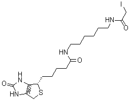N-Iodoacetyl-N'-biotinyl-1,6-hexanediamine molecular structure (CAS 93285-75-7)