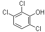 structure of CAS# 933-75-5, 2,3,6-Trichlorophenol
