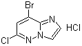 structure of CAS# 933034-89-0, 8-溴-6-氯咪唑并[1,2-b]哒嗪盐酸盐