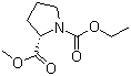 structure of CAS# 93423-88-2, N-(Ethoxycarbonyl)-(S)-(-)-proline methyl ester