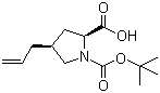 structure of CAS# 934470-80-1, (2S,4S)-4-(2-丙烯-1-基)-1,2-吡咯烷二羧酸 1-叔丁酯