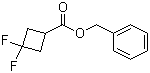 structure of CAS# 935273-86-2, 3,3-Difluorocyclobutanecarboxylic acid phenylmethyl ester