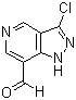 structure of CAS# 93546-17-9, 3-氯-1H-吡唑并[4,3-c]吡啶-7-甲醛