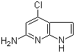 structure of CAS# 935466-69-6, 4-氯-1H-吡咯并[2,3-b]吡啶-6-胺