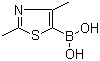 structure of CAS# 936361-37-4, (2,4-二甲基噻唑-5-基)硼酸