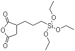 structure of CAS# 93642-68-3, (3-Triethoxysilylpropyl)succinic anhydride