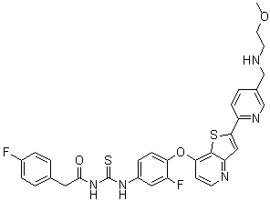 CAS 登录号：936694-12-1, Glesatinib
