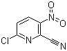 structure of CAS# 93683-65-9, 6-Chloro-2-cyano-3-nitropyridine
