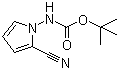 structure of CAS# 937046-96-3, (2-氰基-1H-吡咯-1-基)氨基甲酸叔丁酯