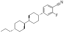 CAS 登录号：93743-04-5, 2-氟-4-[(反式,反式)-4'-丙基[1,1'-联环己烷]-4-基]苯甲腈