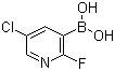 structure of CAS# 937595-70-5, 5-氯-2-氟吡啶-3-硼酸