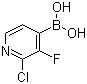structure of CAS# 937595-71-6, 2-氯-3-氟吡啶-4-硼酸