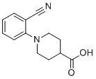 structure of CAS# 937601-79-1, 1-(2-Cyanophenyl)piperidine-4-carboxylic acid