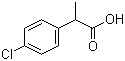 CAS # 938-95-4, 2-(4-Chlorophenyl)propanoic acid, DL-4-Chloro-alpha-methylphenylacetic acid