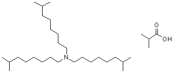 CAS # 93843-23-3, N,N-Diisononylisononanamine 2-methylpropanoate