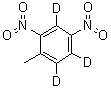 CAS # 93951-68-9, 6-Methyl-3,5-dinitrobenzene-1,2,4-d<sub>3</sub>