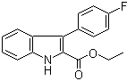 CAS # 93957-39-2, 3-(4-Fluorophenyl)-1H-indole-2-carboxylic acid ethyl ester