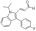CAS # 93957-50-7, (E)-3-[3'-(4''-Fluorophenyl)-1'-(1''-methylethyl)-1H-indol-2''-yl]-2-propnal, (2E)-3-[3-(4-Fluorophenyl)-1-(1-methylethyl)-1H-indol-2-yl]-2-propenal