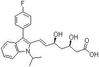 structure of CAS# 93957-54-1, 氟伐他汀