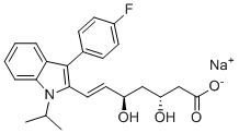 structure of CAS# 93957-58-5, Fluvastatin EP Impurity A Sodium Salt