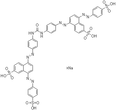 CAS # 93982-54-8, 5,5'-[Carbonylbis(imino-4,1-phenyleneazo)]bis[8-[(4-sulfophenyl)azo]-2-naphthalenesulfonic acid sodium salt