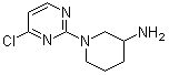 structure of CAS# 939986-02-4, 1-(4-Chloro-2-pyrimidinyl)-3-piperidinamine