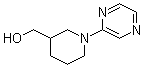 1-(2-Pyrazinyl)-3-piperidinemethanol molecular structure (CAS 939986-03-5)