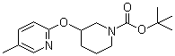 CAS # 939986-13-7, 3-[(5-Methyl-2-pyridinyl)oxy]-1-piperidinecarboxylic acid tert-butyl ester