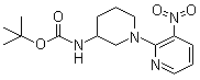 CAS # 939986-23-9, N-[1-(3-Nitro-2-pyridinyl)-3-piperidinyl]carbamic acid tert-butyl ester