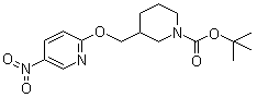 CAS # 939986-61-5, 3-[[(5-Nitro-2-pyridinyl)oxy]methyl]-1-piperidinecarboxylic acid tert-butyl ester